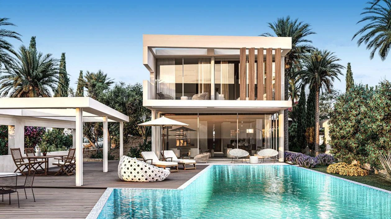 Villas en un complejo residencial costero en Pafos, Chipre