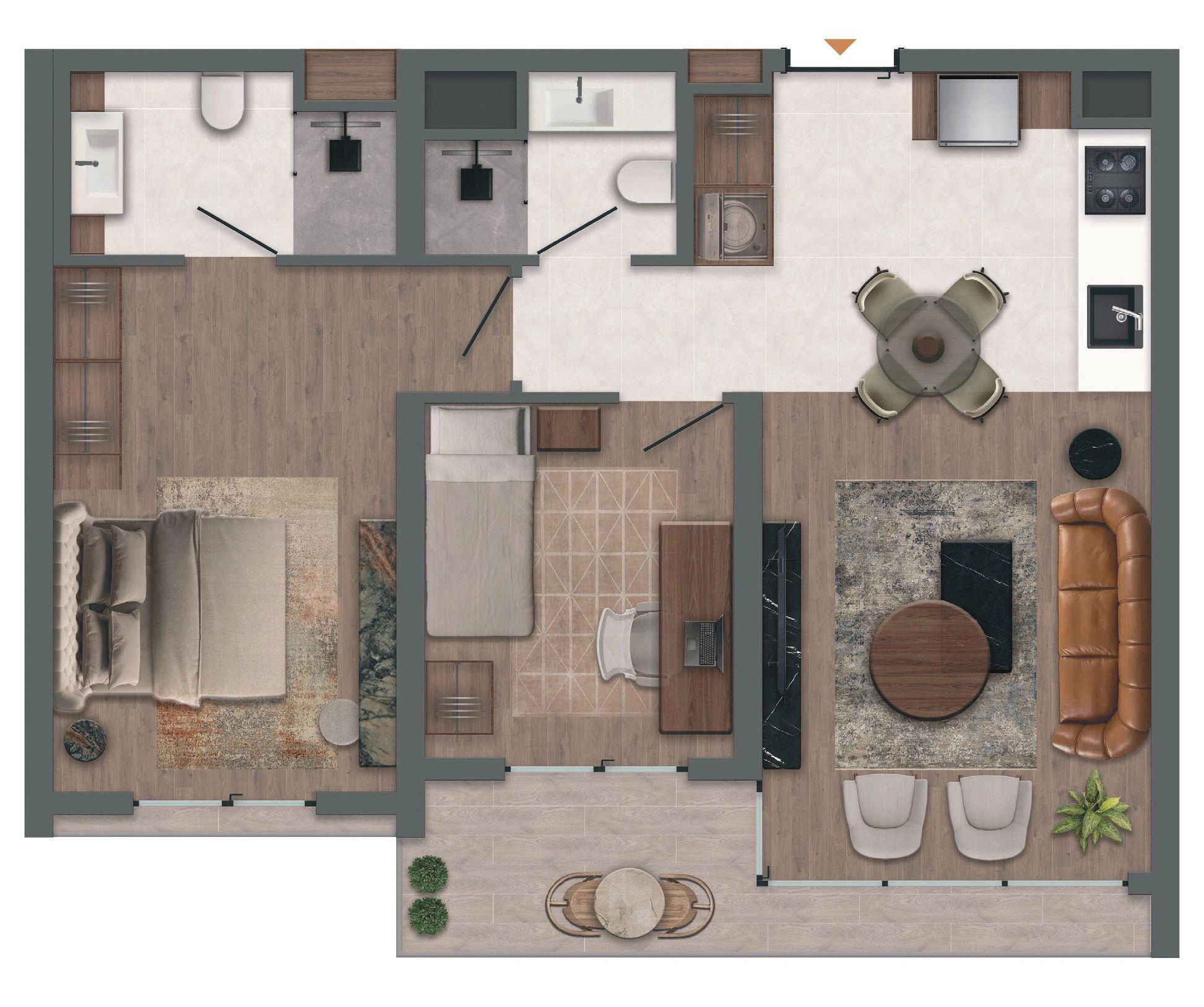 Apartments in a residential complex in Bahçeşehir, Istanbul, Turkiye