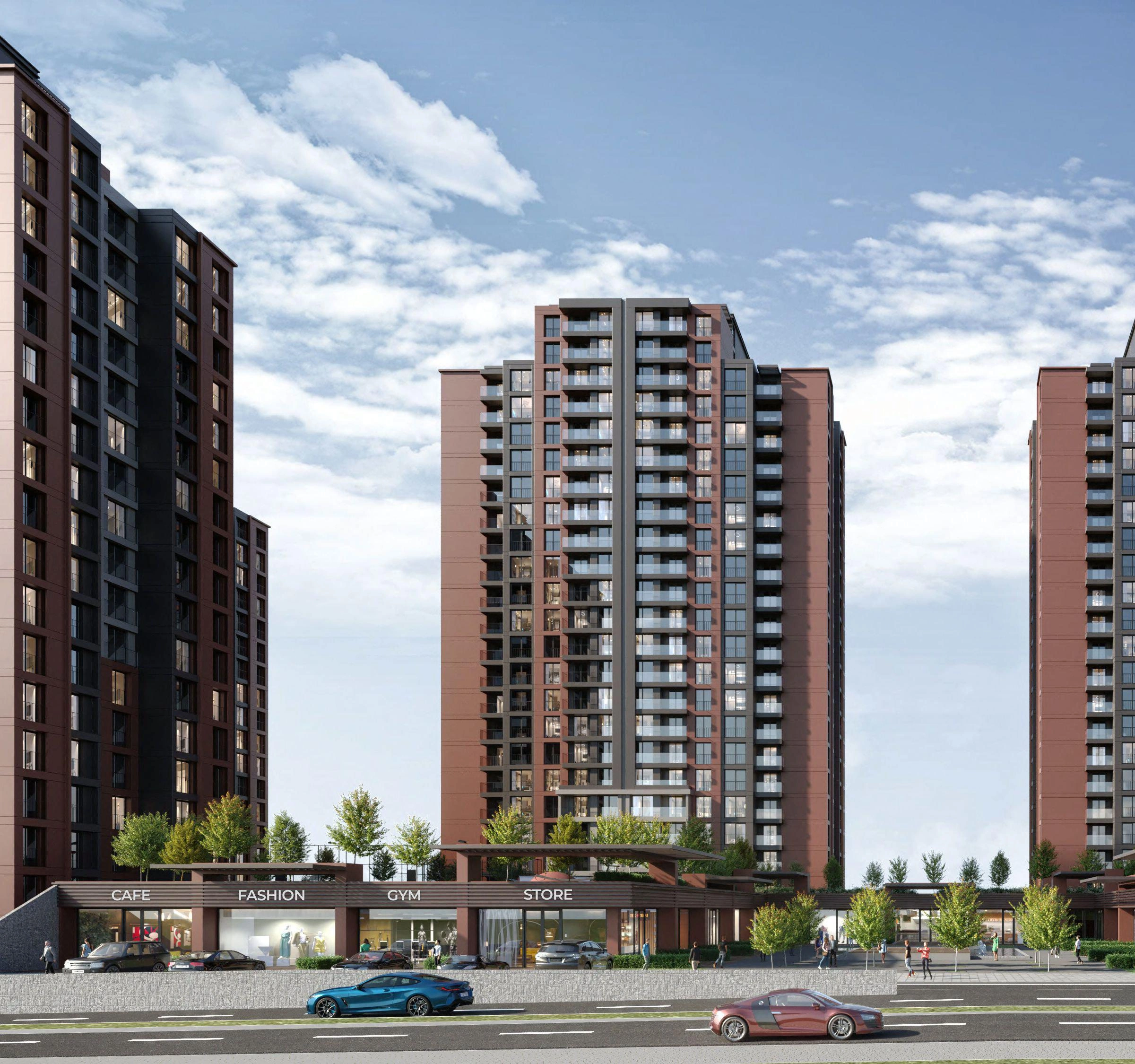 شقق في مجمع سكني في باهچه شهير، إسطنبول، تركيا