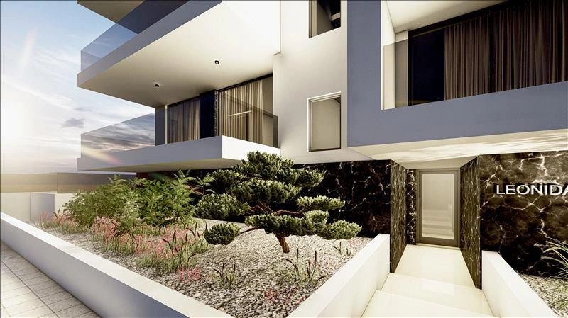 آپارتمانها در یک مجموعهٔ مسکونی مدرن در لیوادیا، لارناکا، قبرس