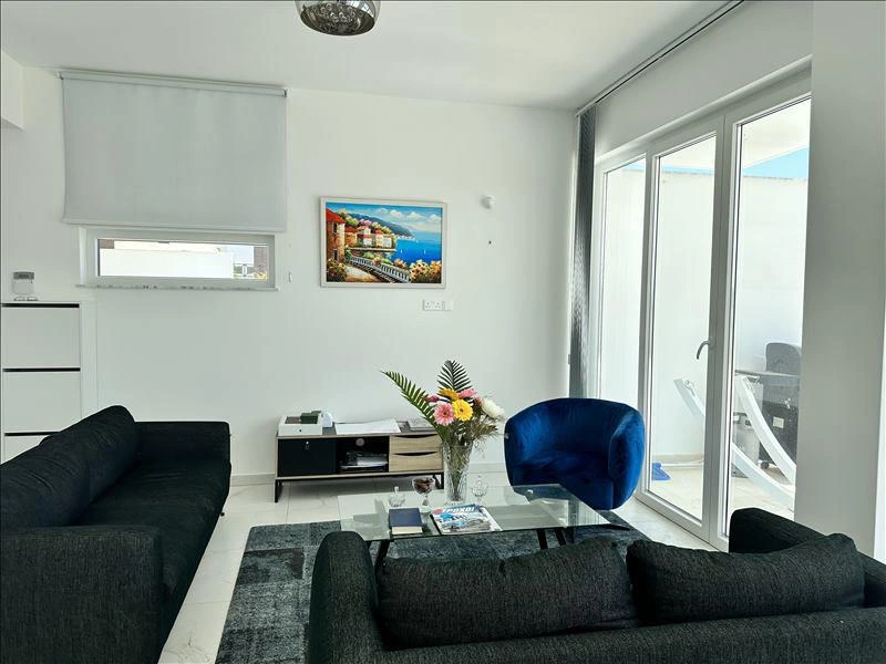 Houses in a residential complex near the beach in Larnaca, Cyprus