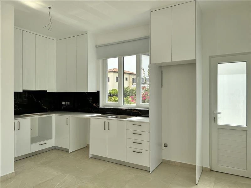 Houses in a residential complex near the beach in Larnaca, Cyprus