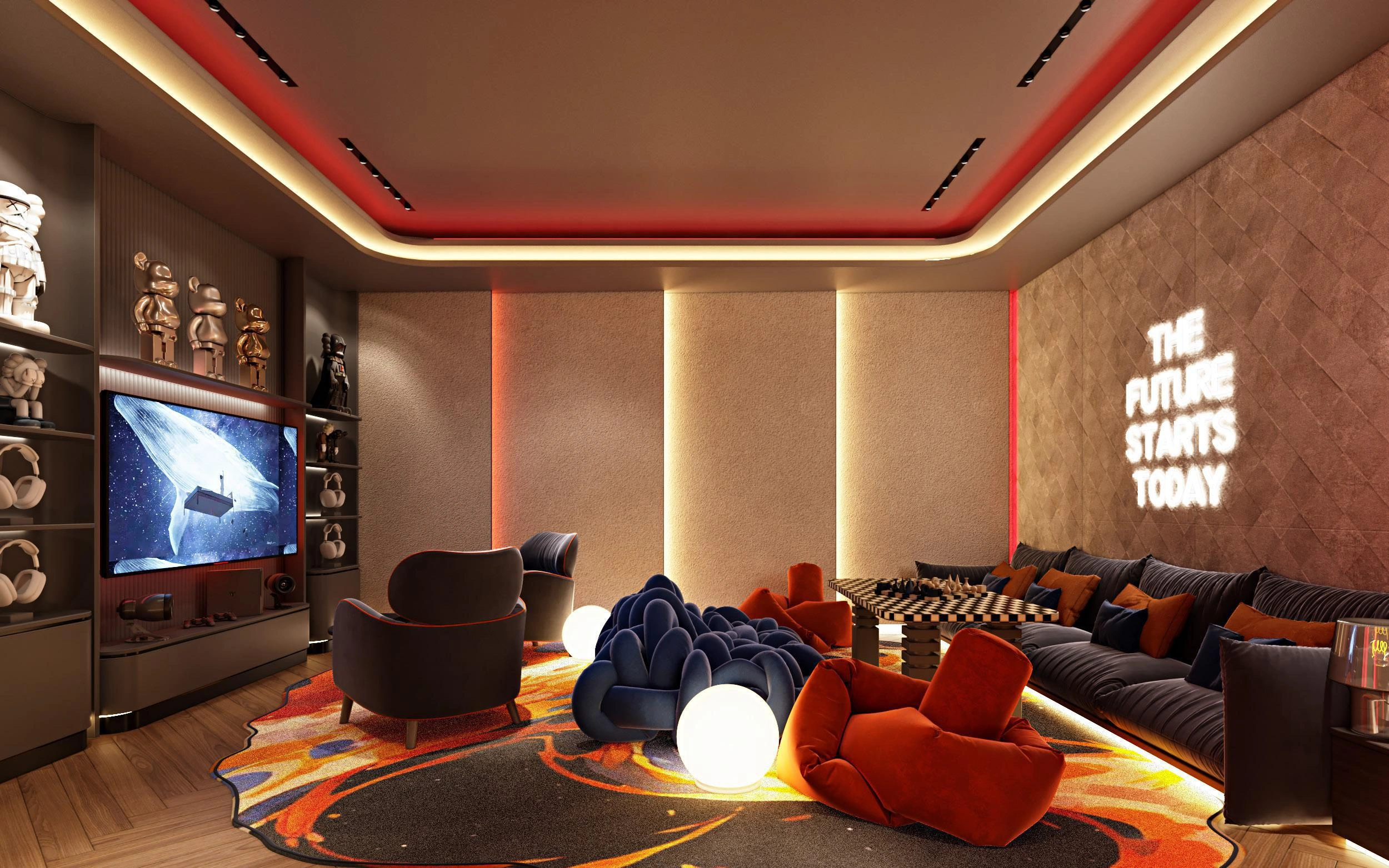 फुकेत, थाईलैंड के बैंग ताओ बीच के पास आधुनिक आवासीय परिसर के अपार्टमेंट