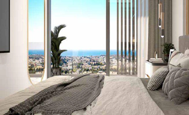 位于塞浦路斯帕福斯的现代住宅小区公寓