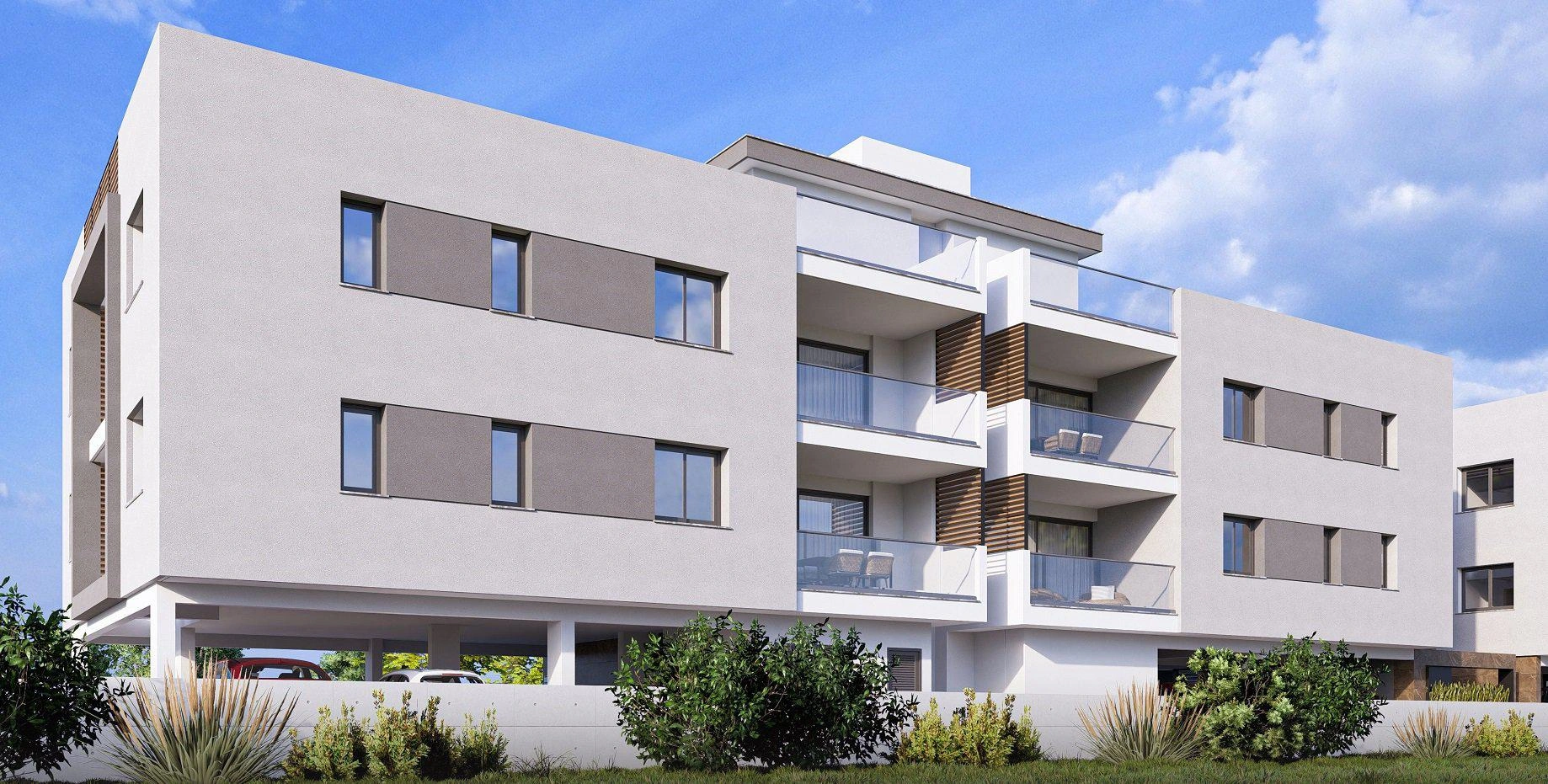 آپارتمانها در یک مجتمع مسکونی مدرن در لارناکا، قبرس