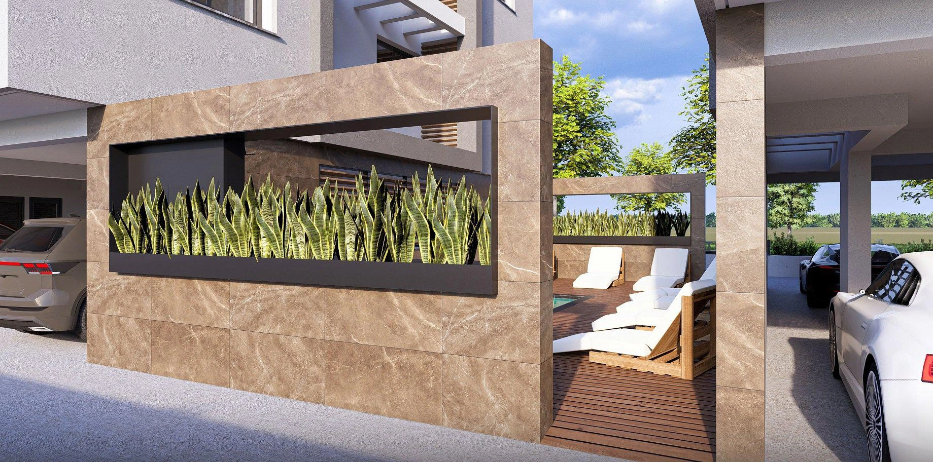 آپارتمانها در یک مجتمع مسکونی مدرن در لارناکا، قبرس