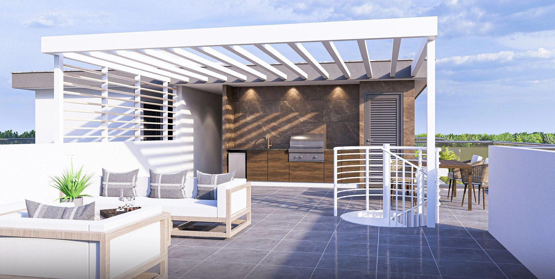 آپارتمانها در یک مجتمع مسکونی مدرن در لارناکا، قبرس