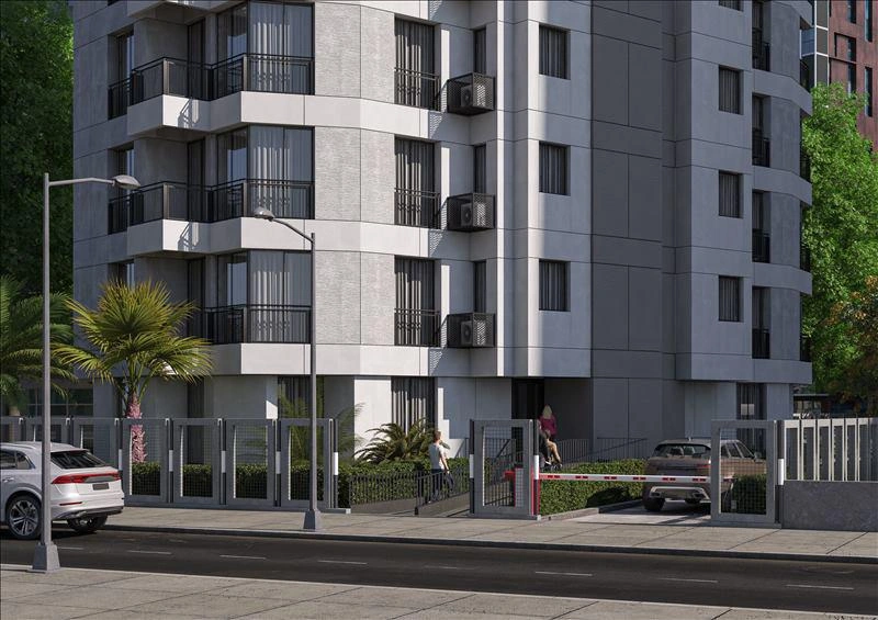 土耳其伊斯坦布尔现代住宅小区内的公寓