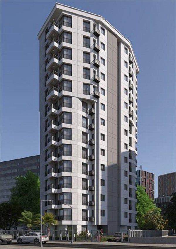 土耳其伊斯坦布尔现代住宅小区内的公寓