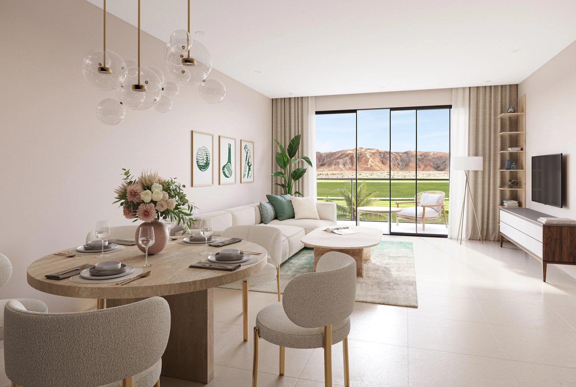 오만 무스카트의 신규 주거 단지 아파트