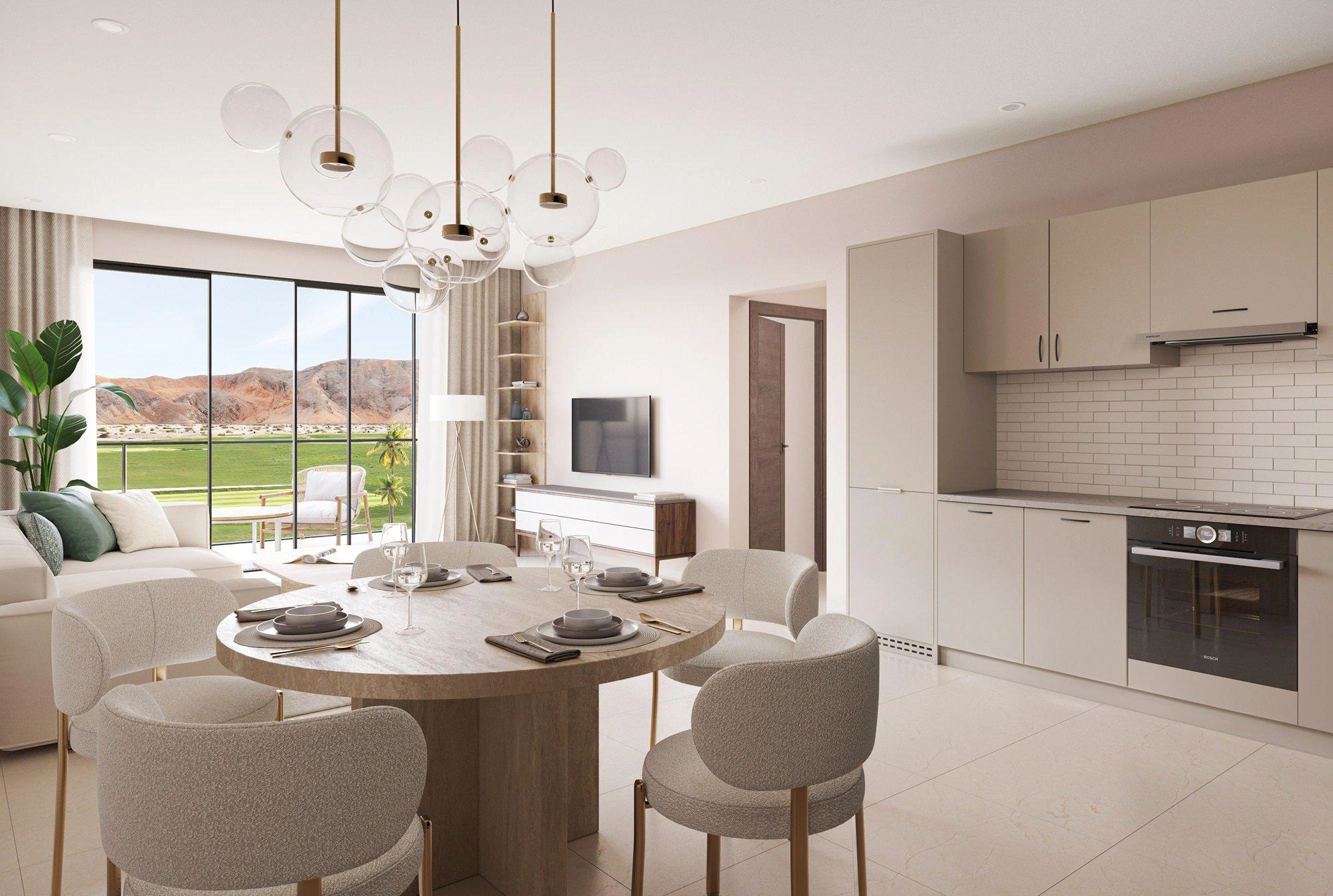 오만 무스카트의 신규 주거 단지 아파트