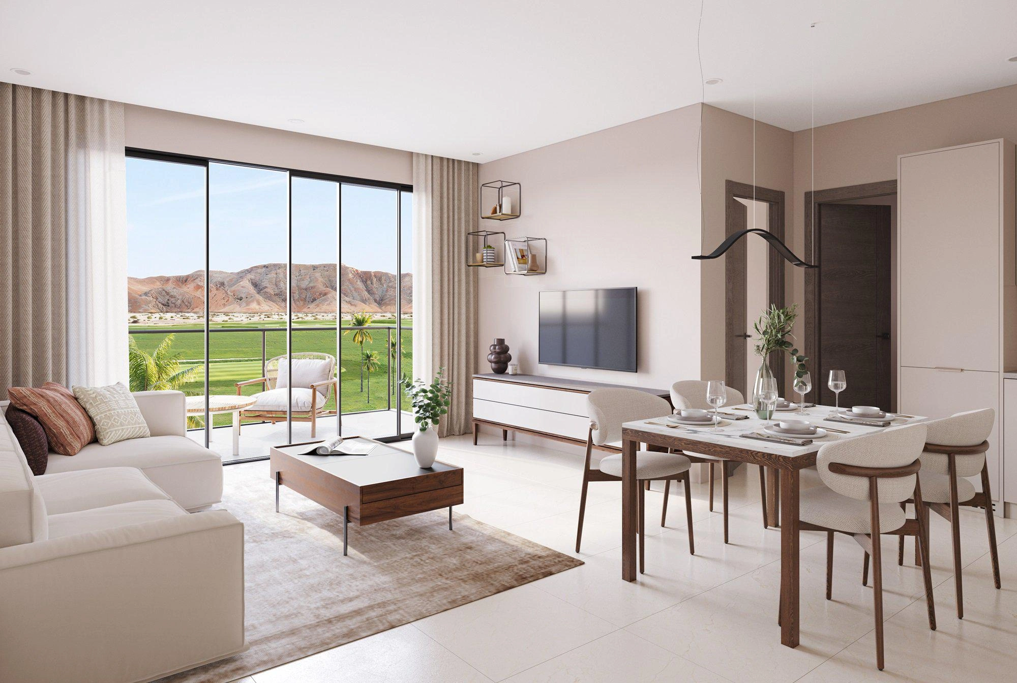 오만 무스카트의 신규 주거 단지 아파트