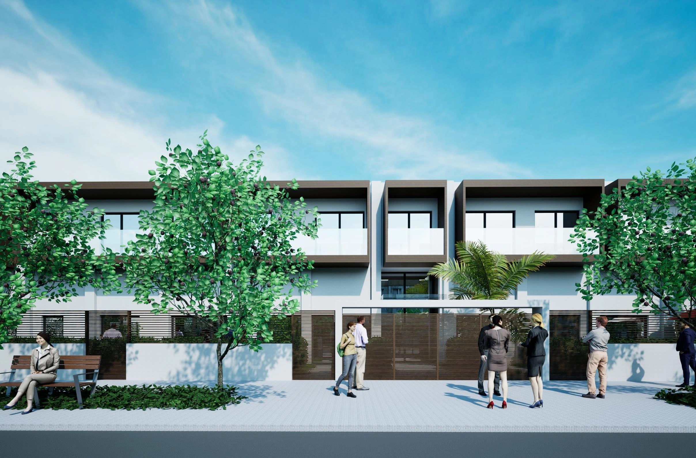 अटिका, ग्रीस में एक आधुनिक आवासीय परिसर के अपार्टमेंट