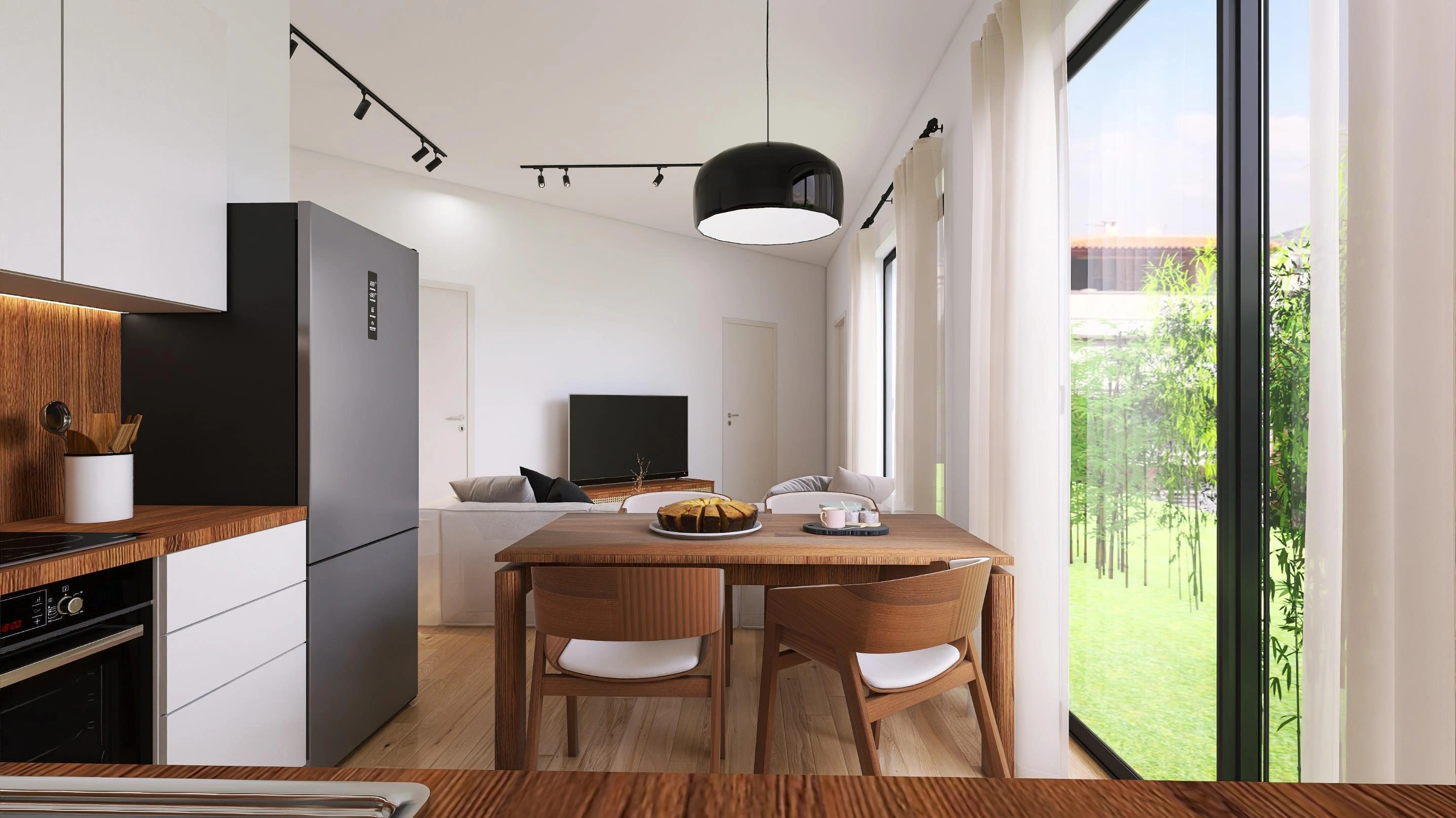 अटिका, ग्रीस में एक आधुनिक आवासीय परिसर के अपार्टमेंट