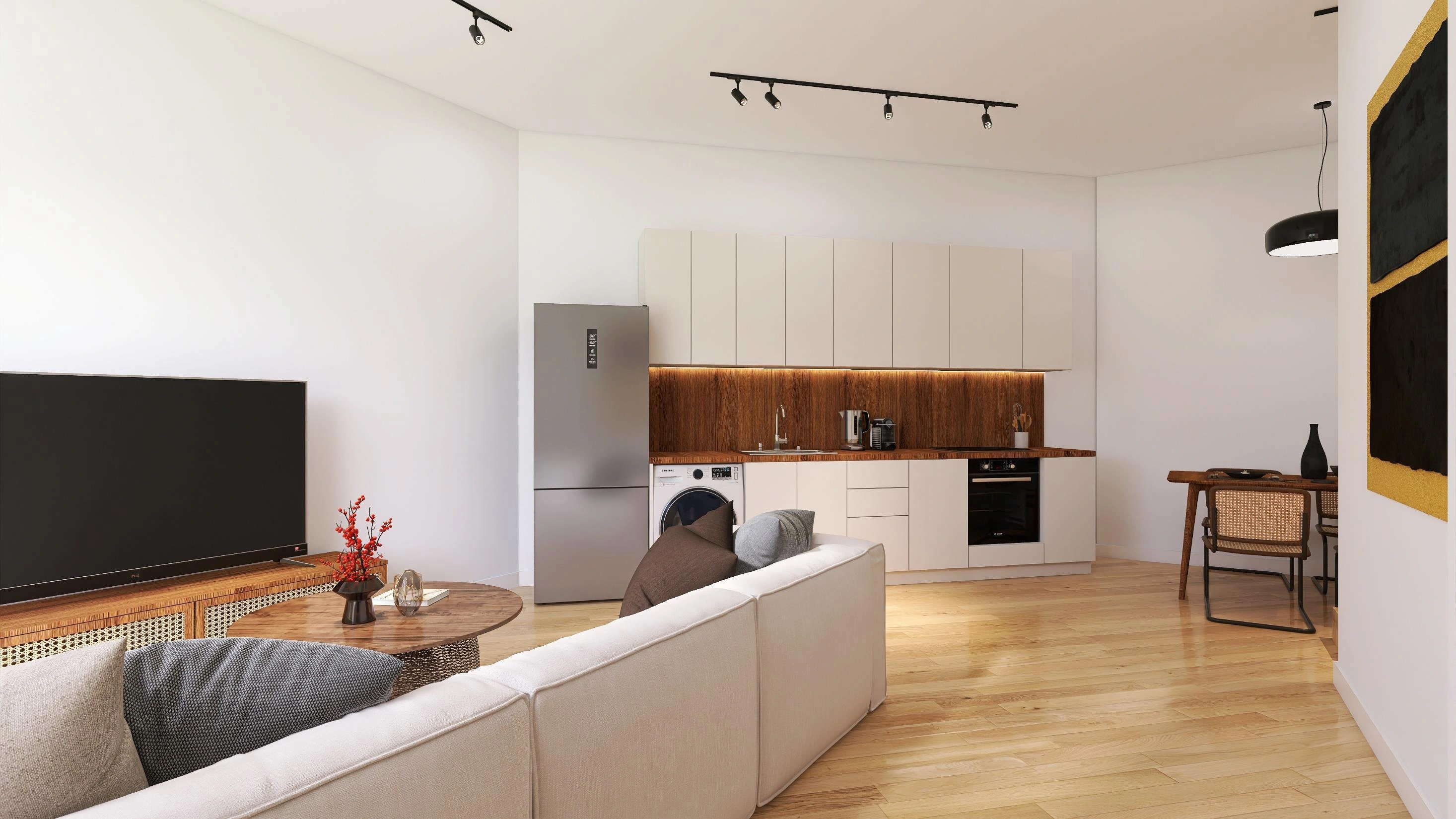 अटिका, ग्रीस में एक आधुनिक आवासीय परिसर के अपार्टमेंट