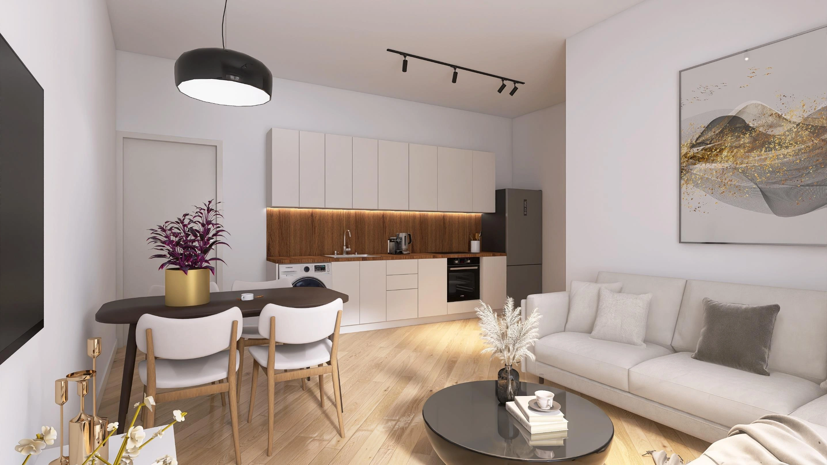 अटिका, ग्रीस में एक आधुनिक आवासीय परिसर के अपार्टमेंट