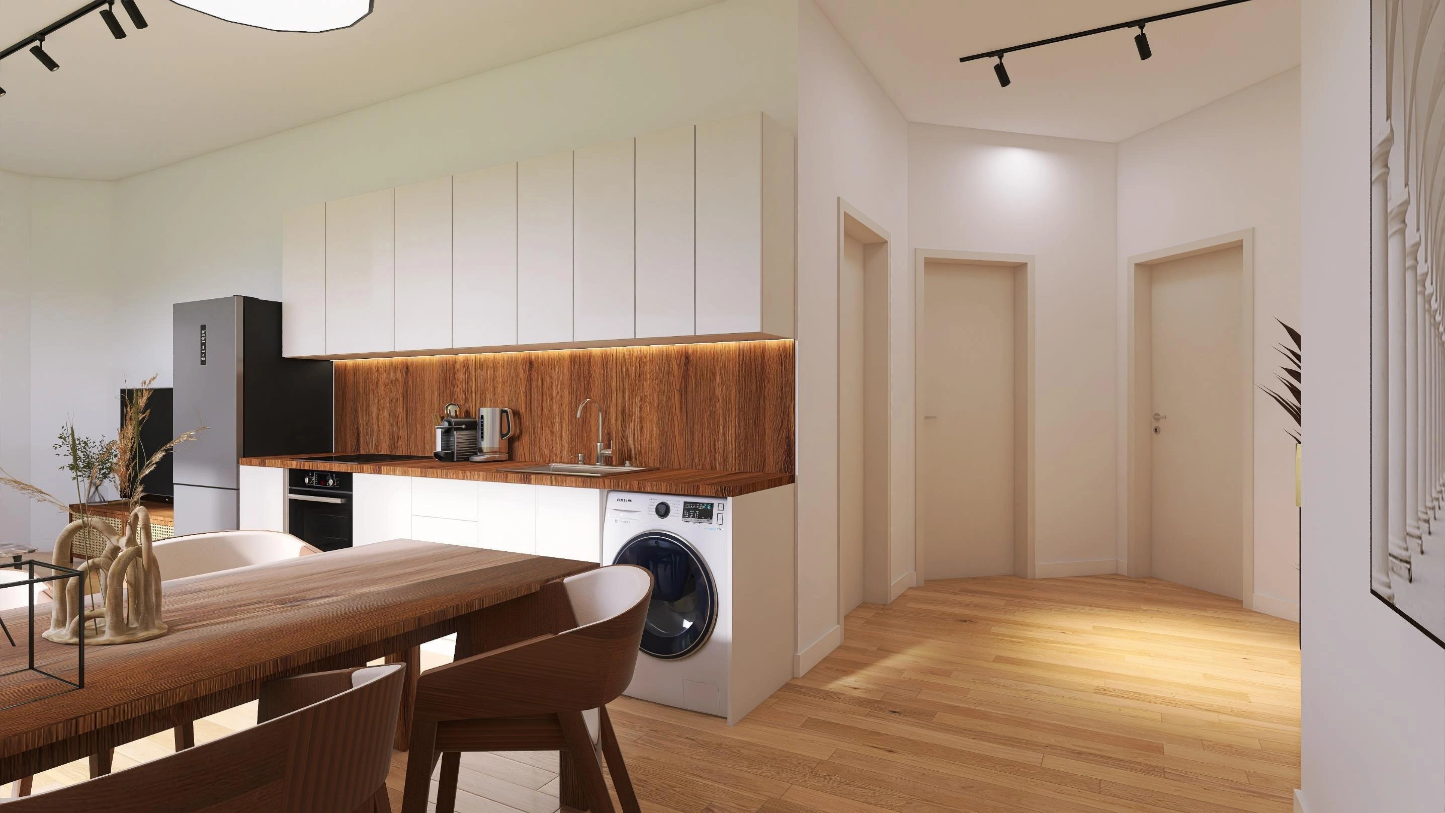 अटिका, ग्रीस में एक आधुनिक आवासीय परिसर के अपार्टमेंट