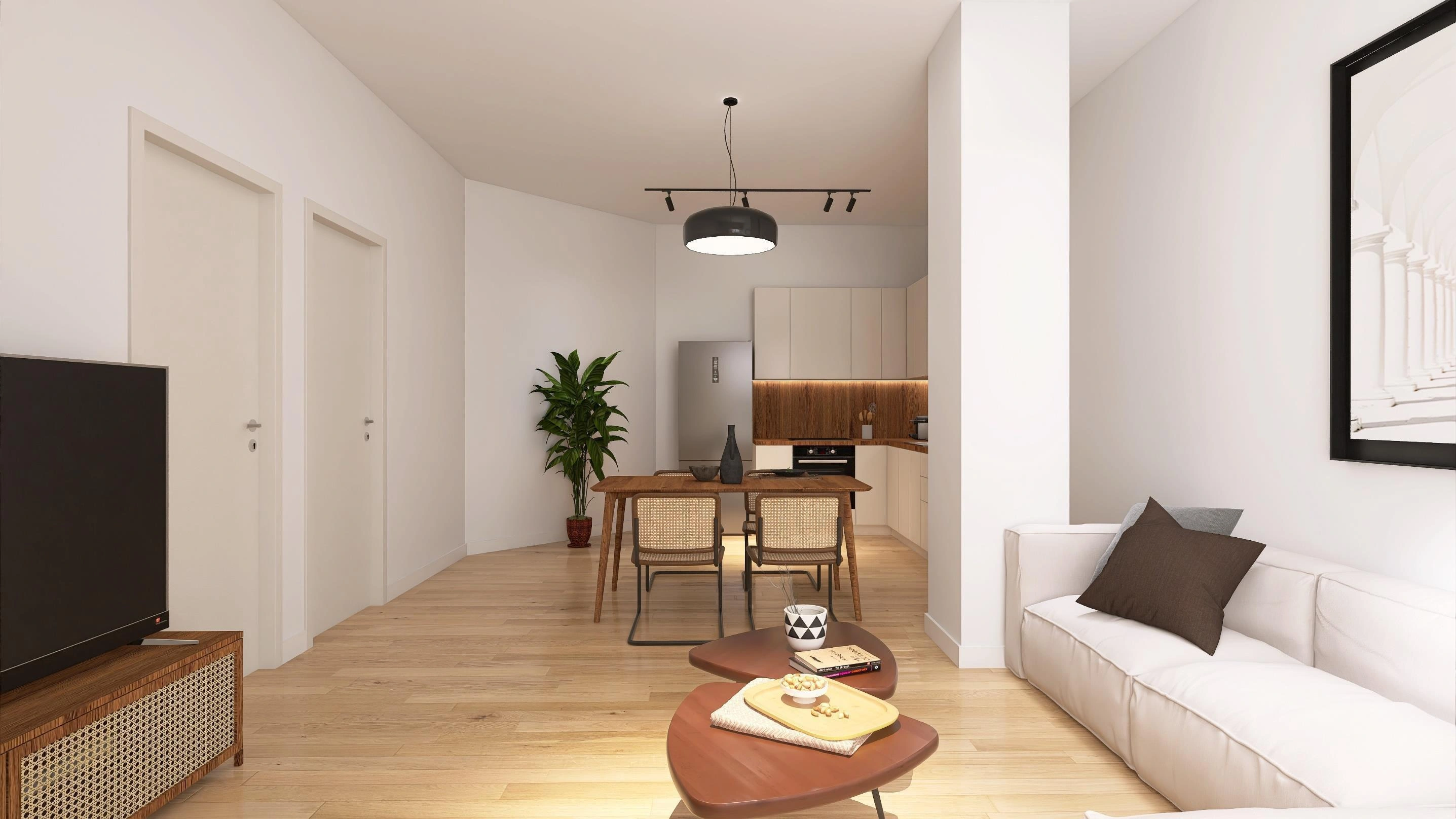 अटिका, ग्रीस में एक आधुनिक आवासीय परिसर के अपार्टमेंट