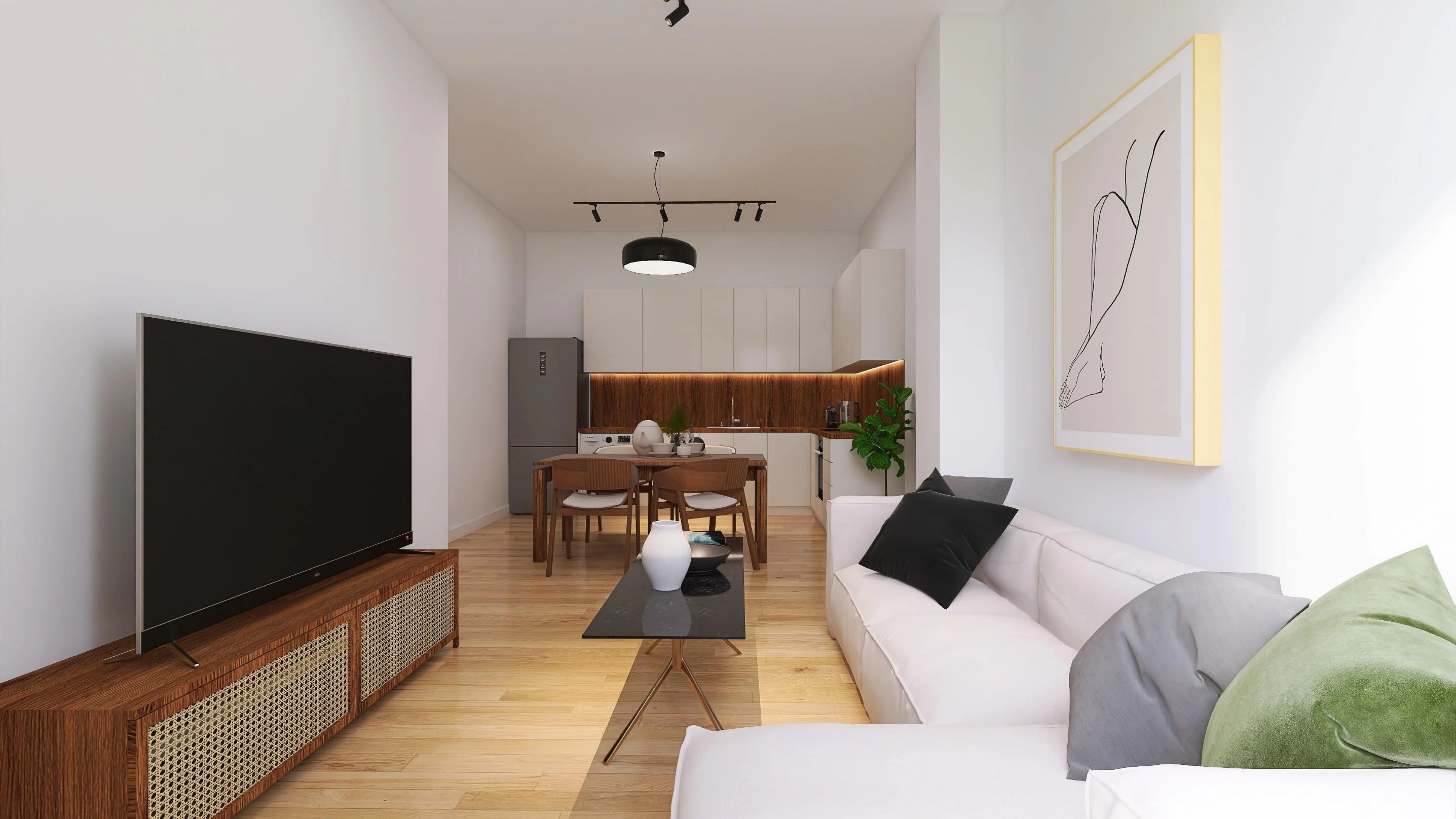 अटिका, ग्रीस में एक आधुनिक आवासीय परिसर के अपार्टमेंट