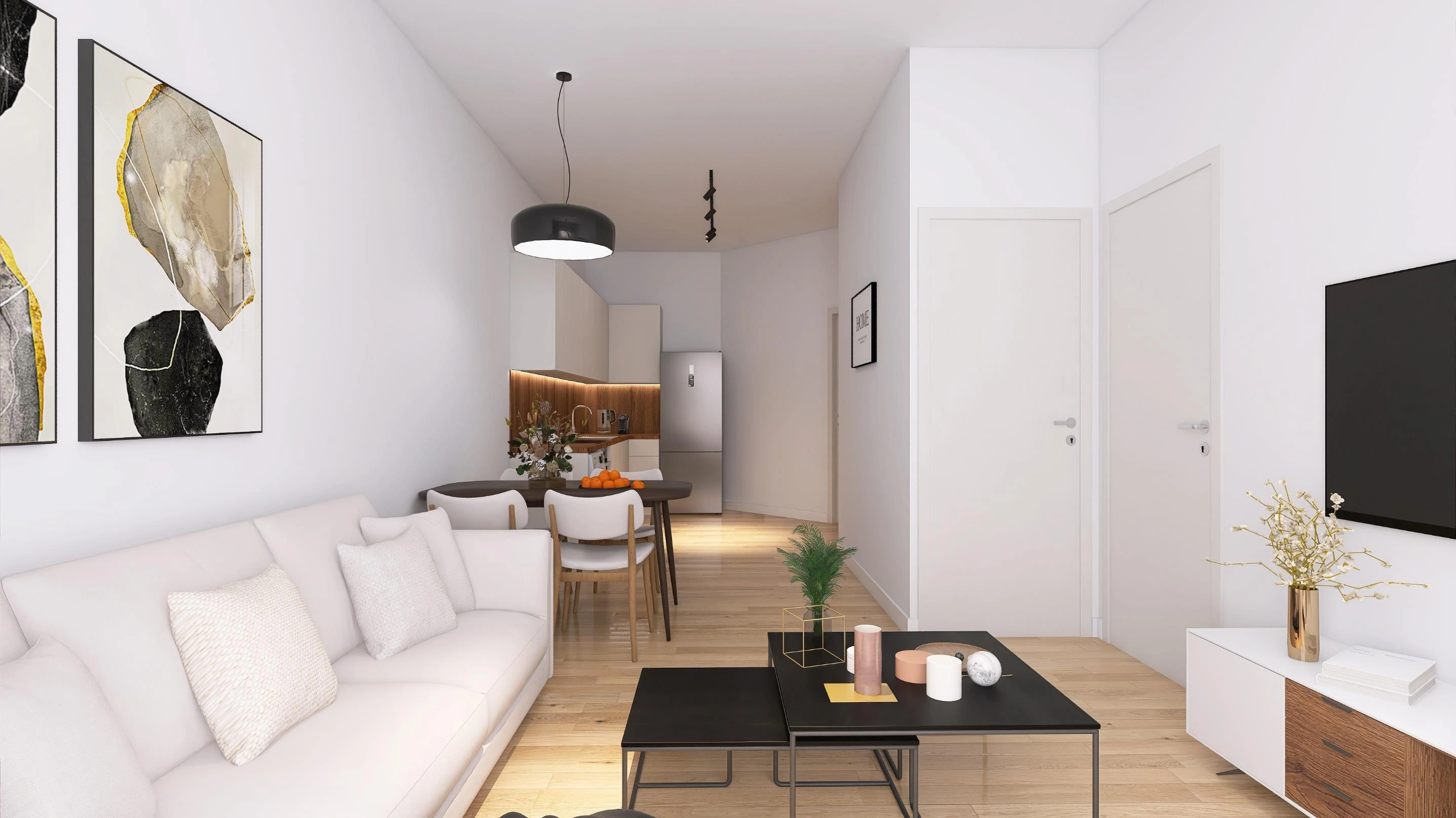 अटिका, ग्रीस में एक आधुनिक आवासीय परिसर के अपार्टमेंट