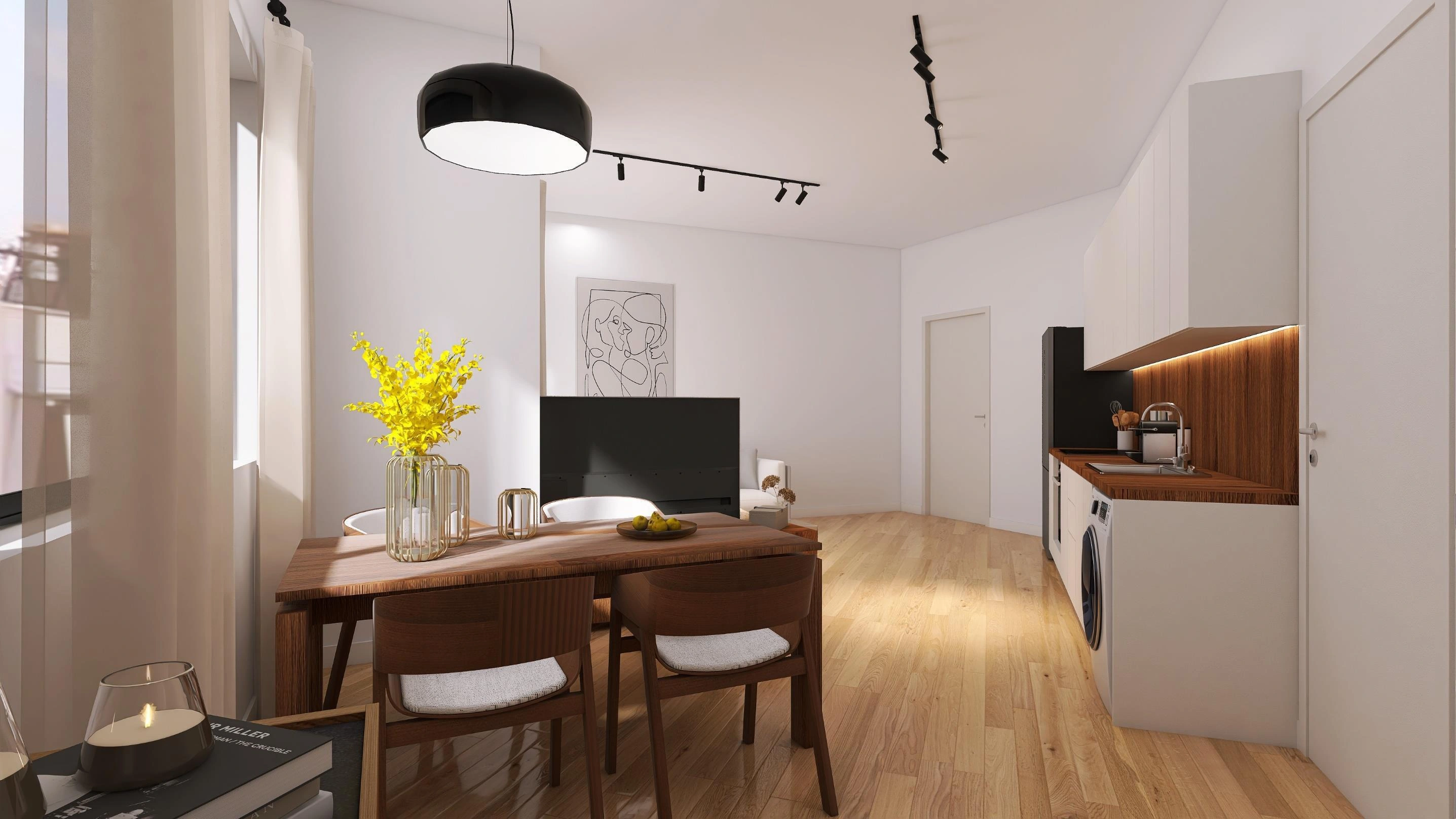 अटिका, ग्रीस में एक आधुनिक आवासीय परिसर के अपार्टमेंट