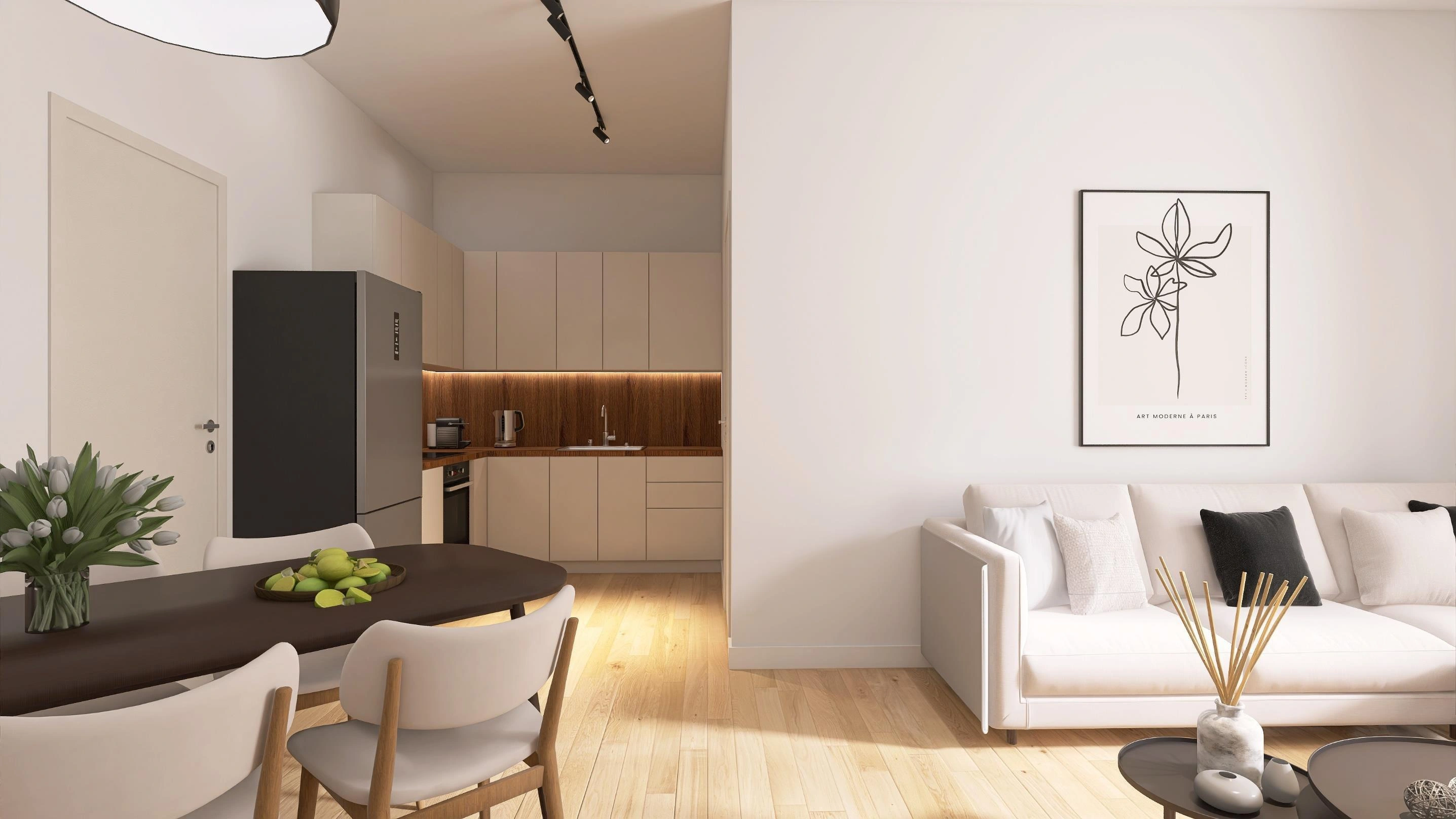 अटिका, ग्रीस में एक आधुनिक आवासीय परिसर के अपार्टमेंट