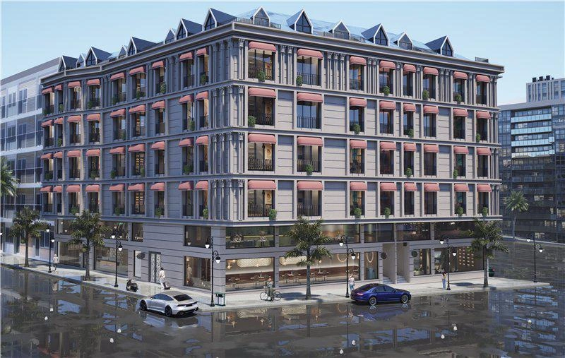 Istanbul, Turkiye के आधुनिक आवासीय कॉम्प्लेक्स में अपार्टमेंट