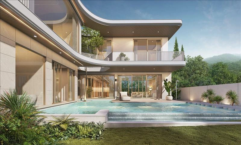 Villas in a modern residential complex near Nai Harn Beach, Phuket, Thailand