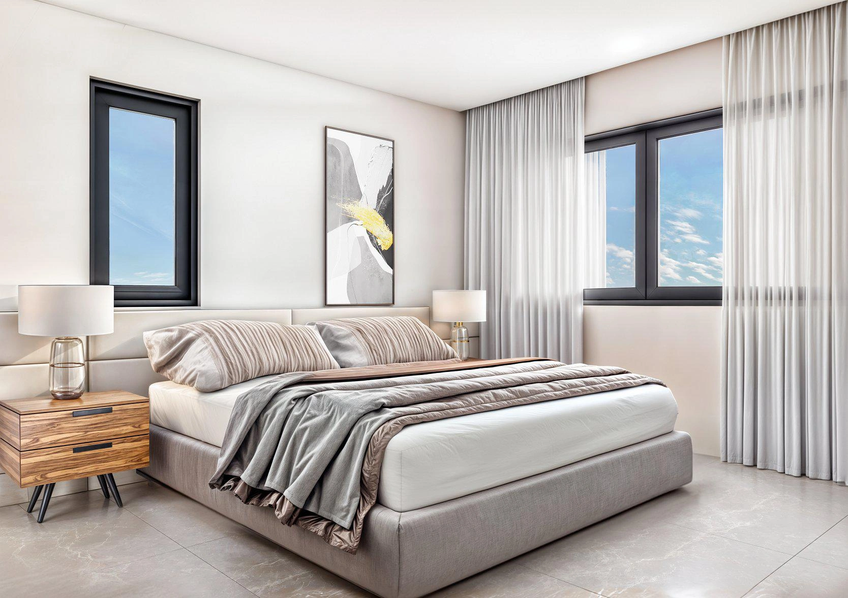 Apartments in a modern residential complex in Paphos, Cyprus