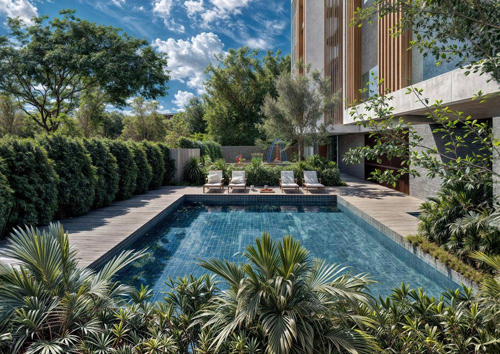 Apartments in a modern residential complex in Paphos, Cyprus