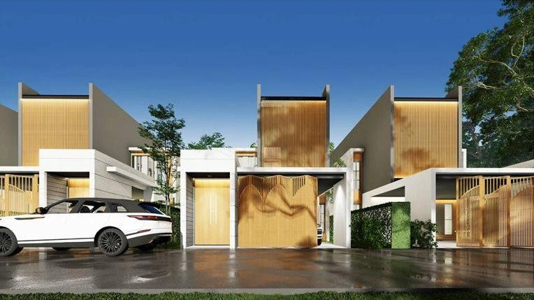 Villas in a modern residential complex in Phuket, Thailand
