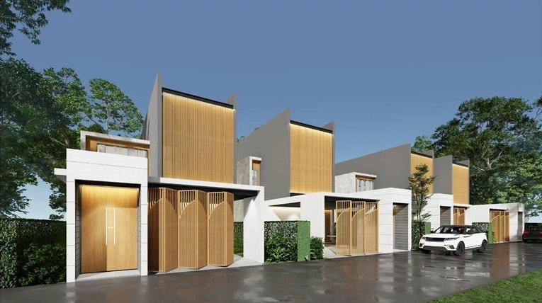 Villas in a modern residential complex in Phuket, Thailand