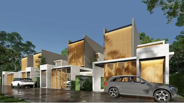 Villas in a modern residential complex in Phuket, Thailand