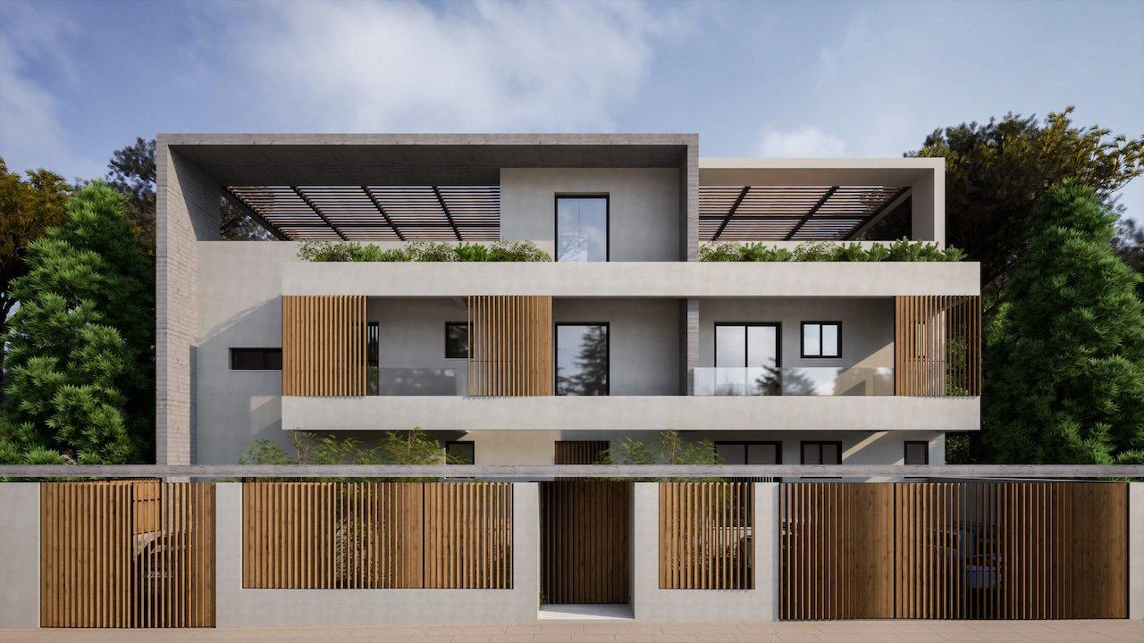 Apartments in a modern residential complex in Attica, Greece