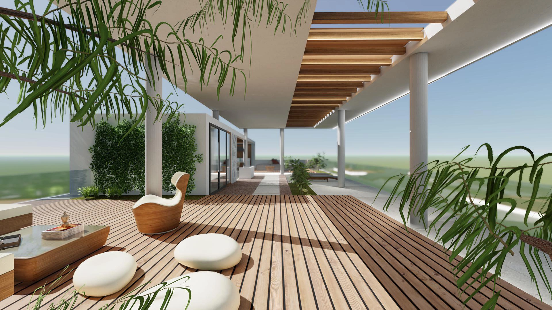 Apartments in a modern residential complex in Attica, Greece