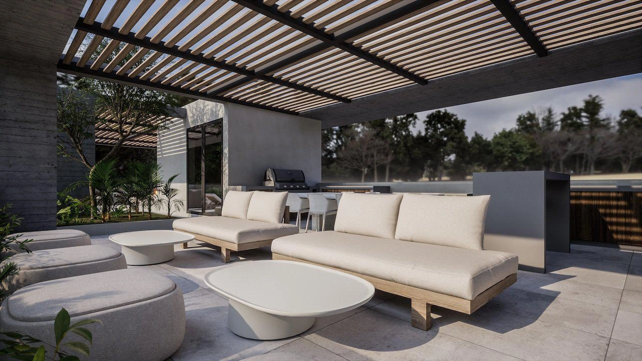 Apartments in a modern residential complex in Attica, Greece