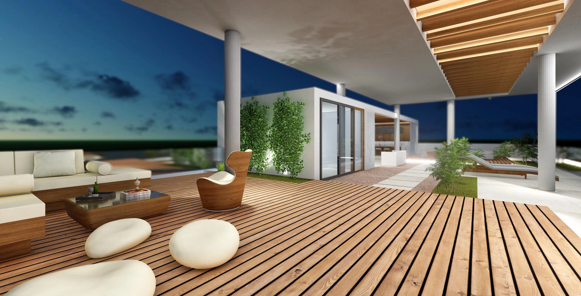 Apartments in a modern residential complex in Attica, Greece