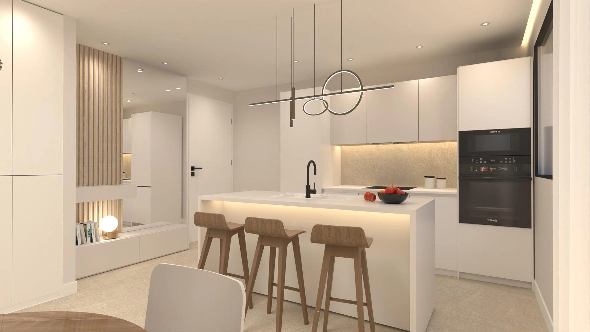 Apartments in a modern residential complex in Attica, Greece