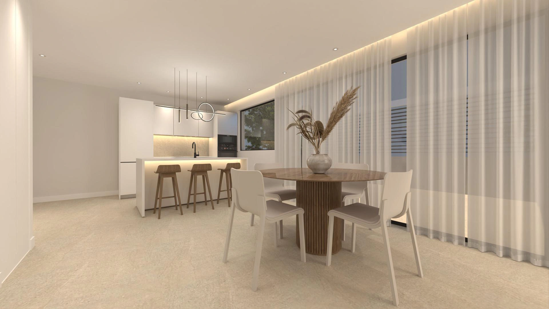 Apartments in a modern residential complex in Attica, Greece