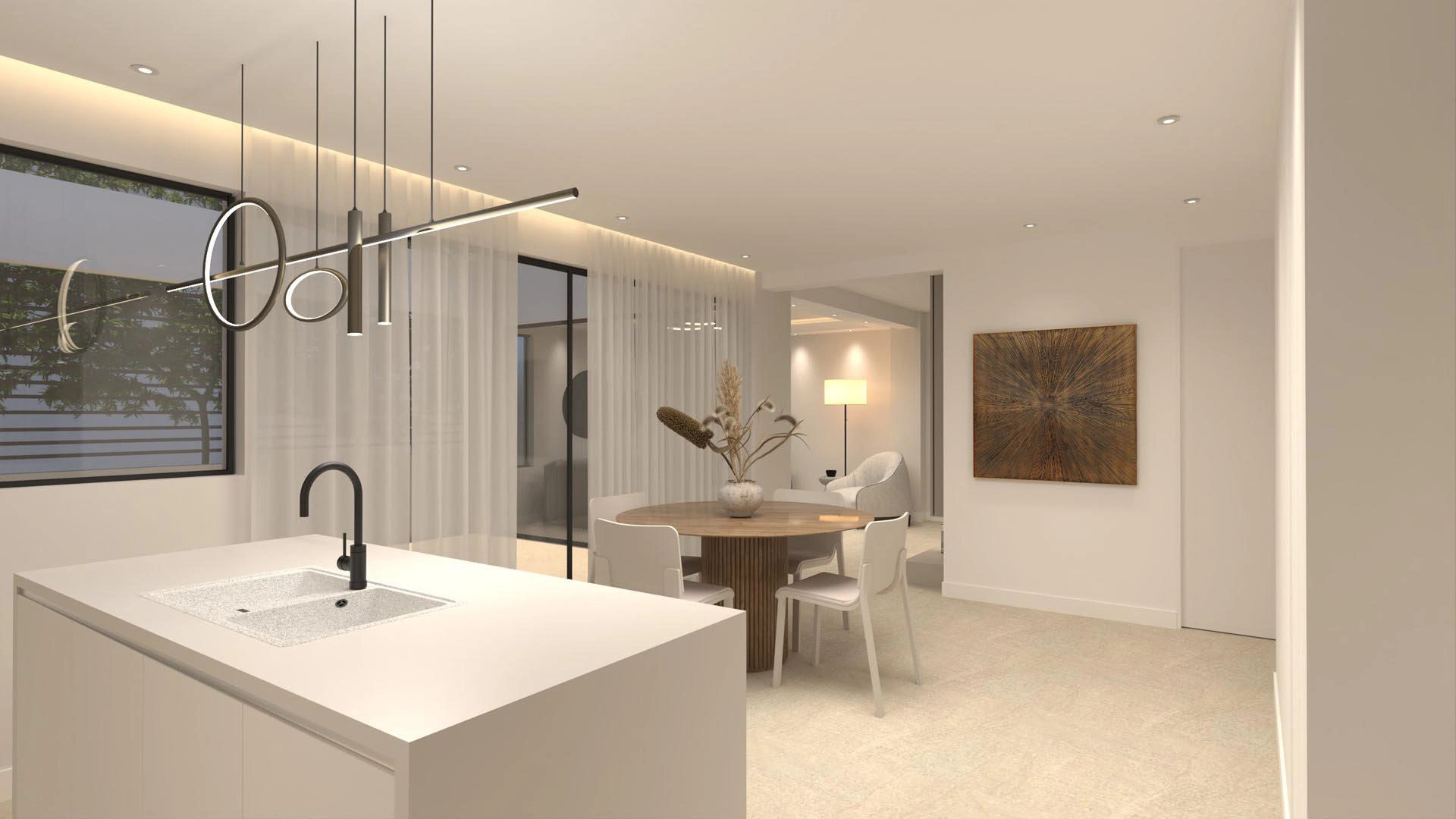 Apartments in a modern residential complex in Attica, Greece