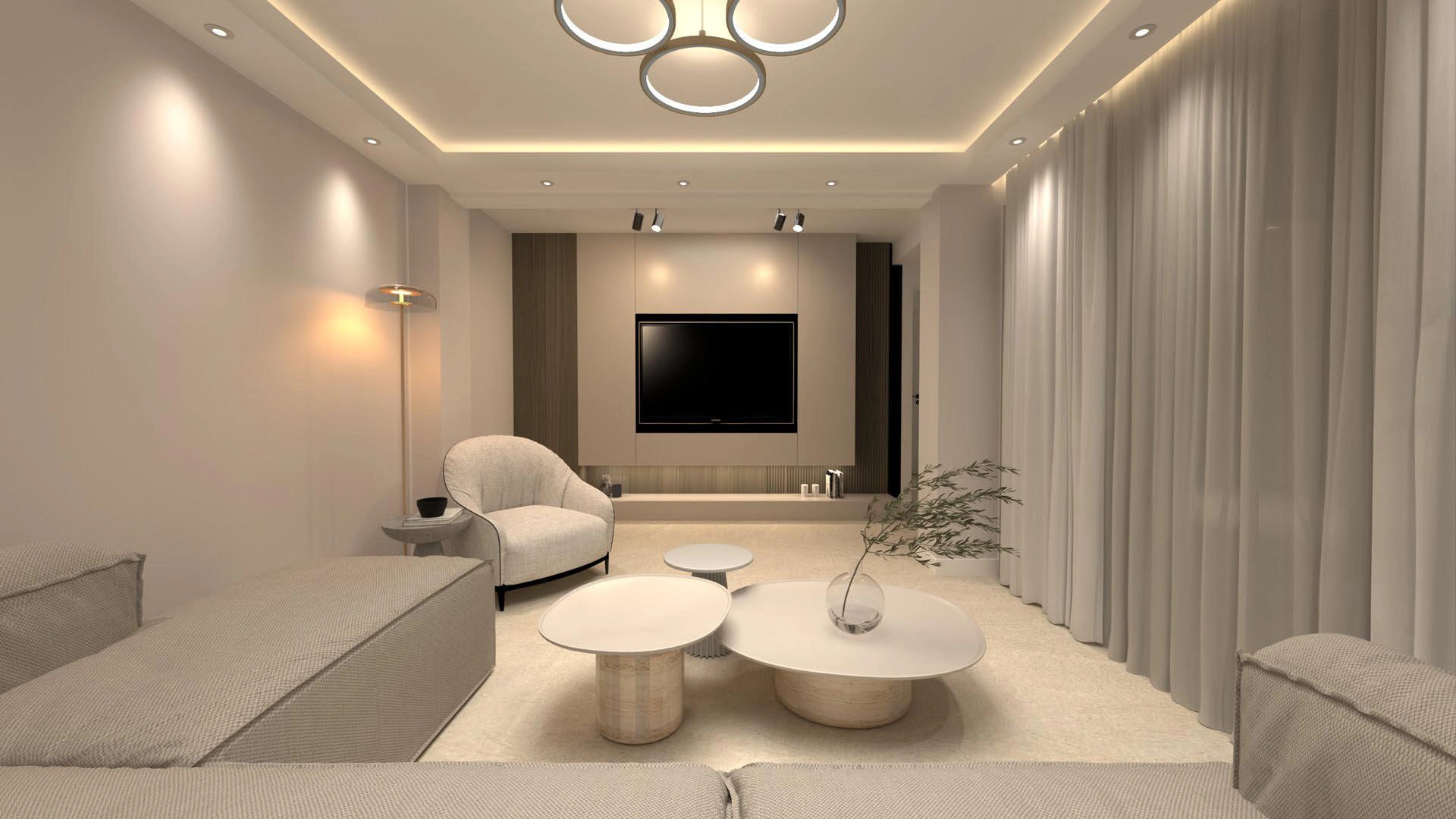 Apartments in a modern residential complex in Attica, Greece