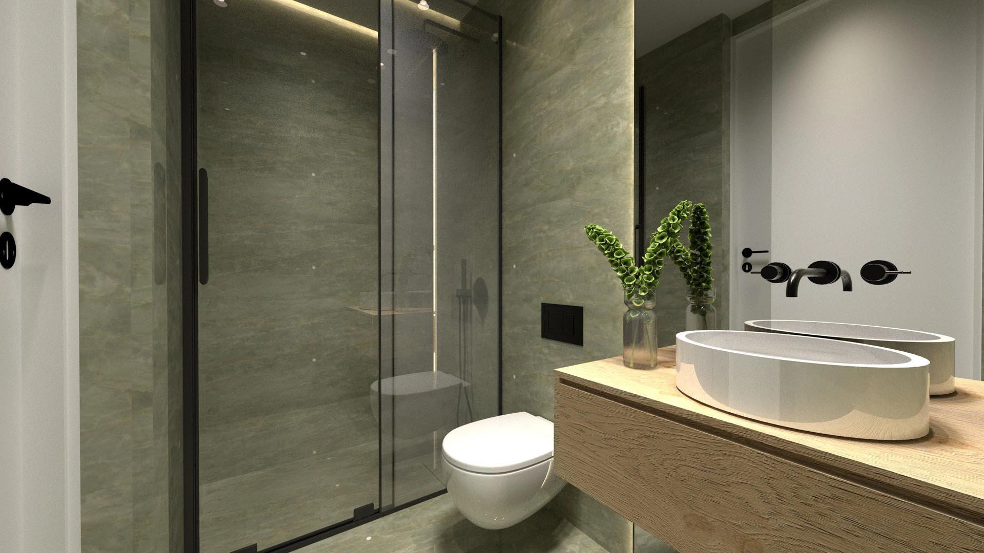 Apartments in a modern residential complex in Attica, Greece