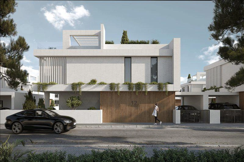Villas in a modern residential complex in Famagusta, Cyprus