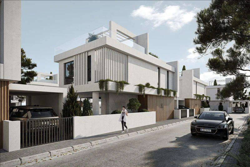 Villas in a modern residential complex in Famagusta, Cyprus