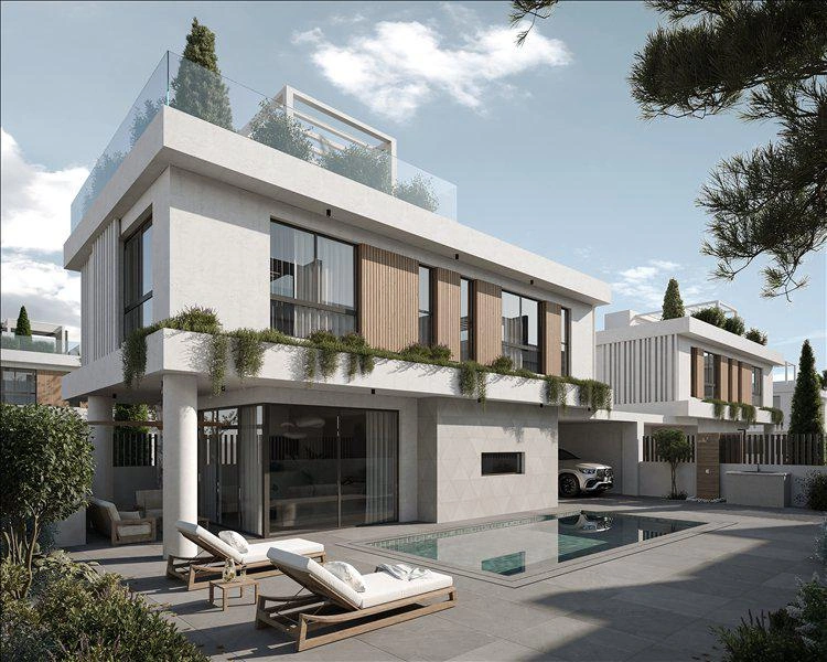 Villas in a modern residential complex in Famagusta, Cyprus