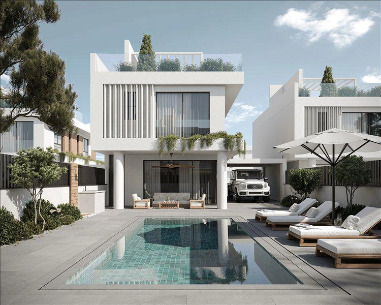 Villas in a modern residential complex in Famagusta, Cyprus