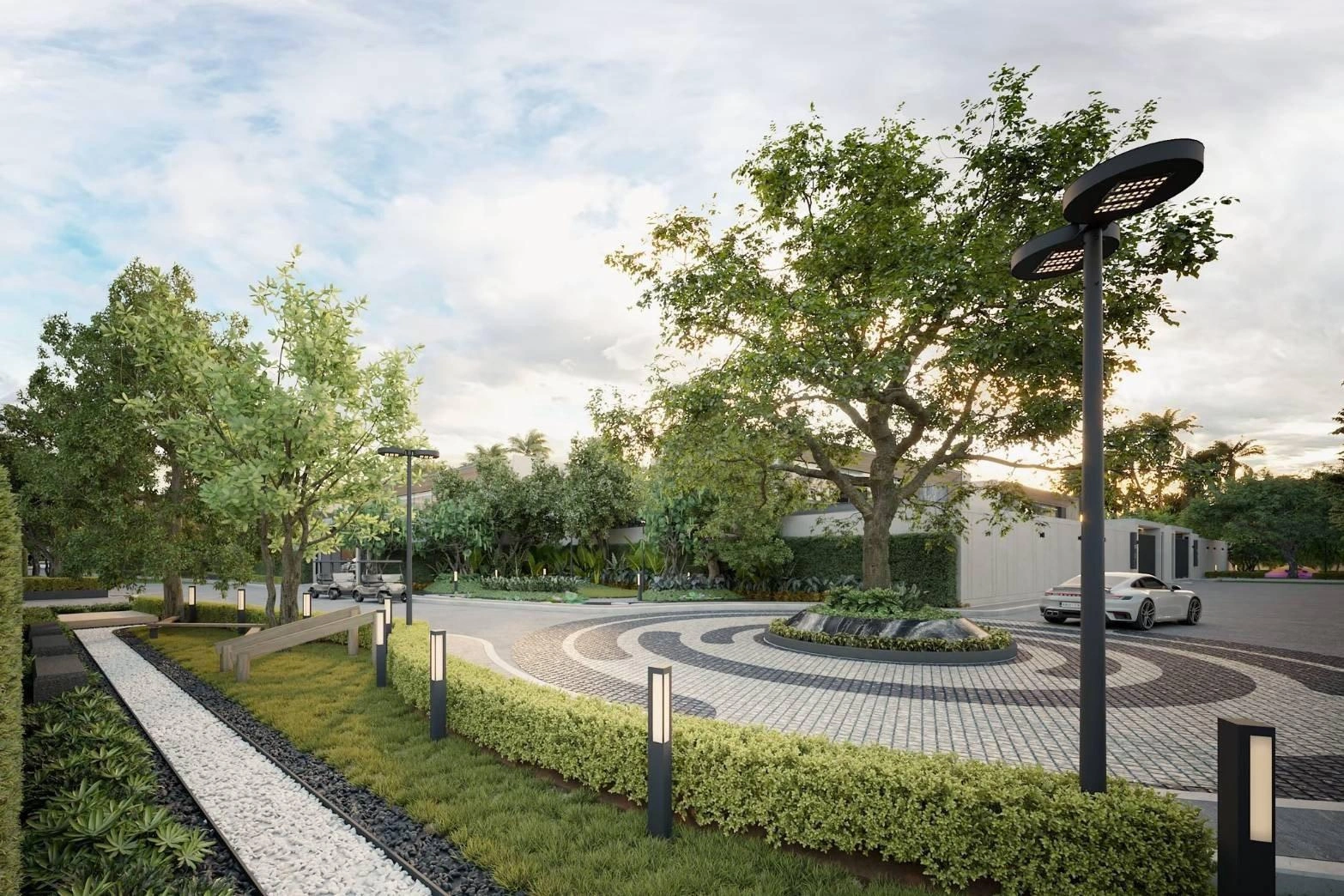 泰国普吉岛 Bang Tao 海滩附近住宅区的别墅