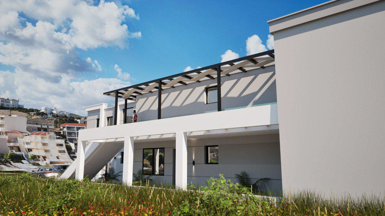 Apartments in a modern residential complex in Crete, Greece