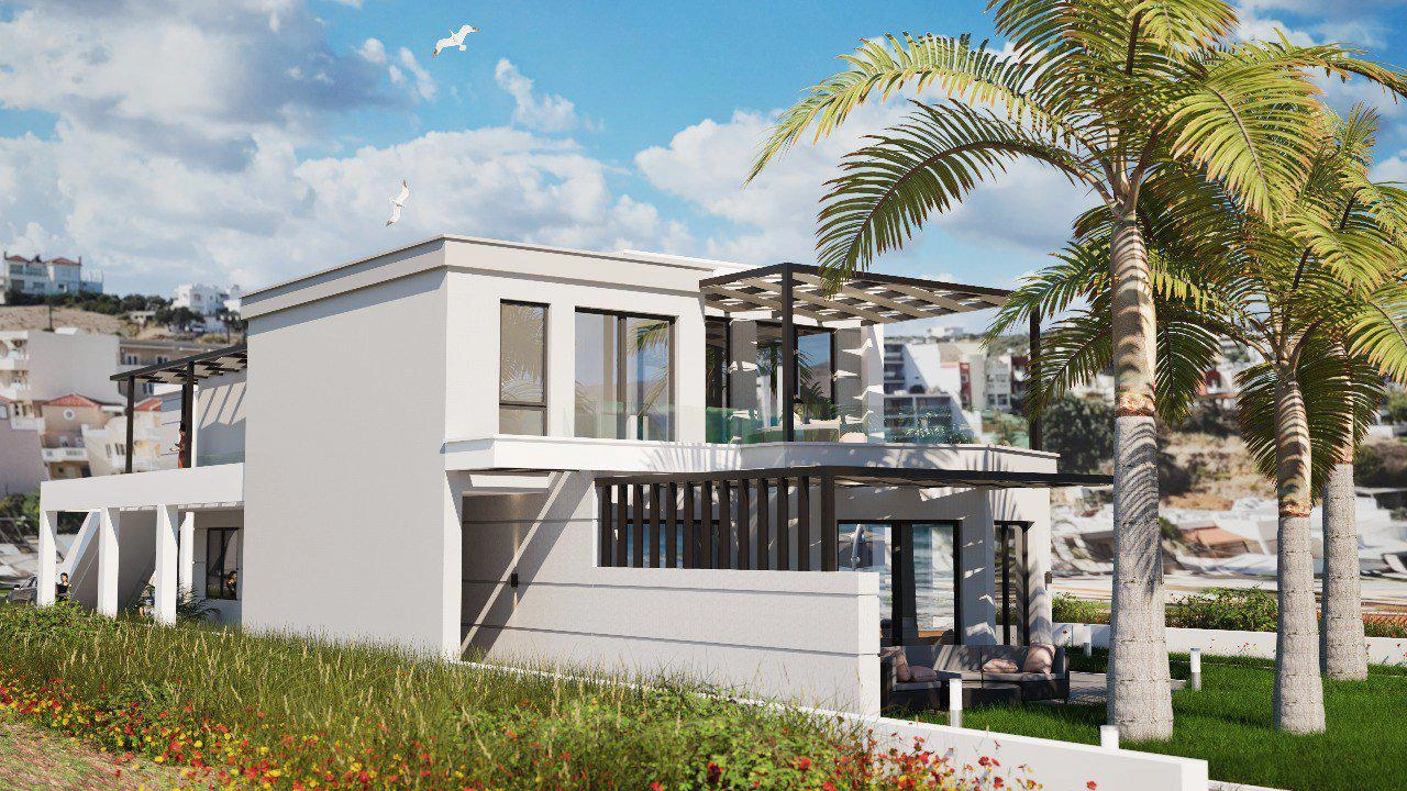 Apartments in a modern residential complex in Crete, Greece