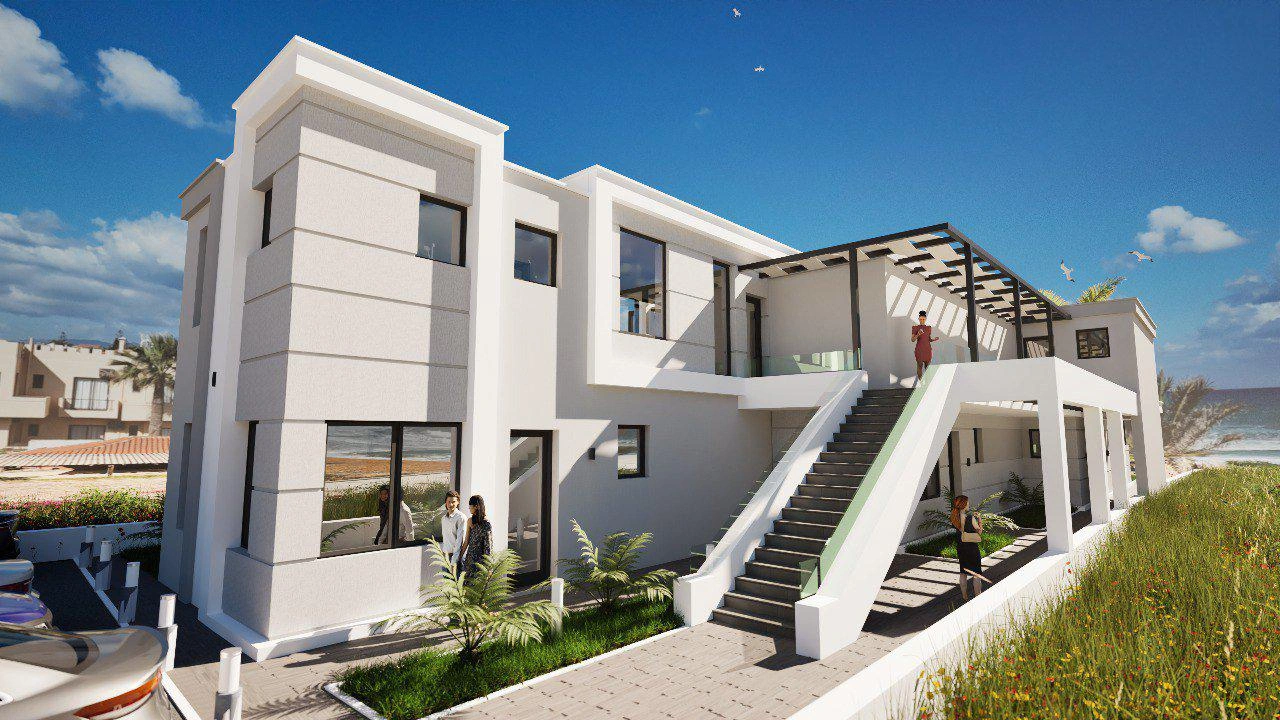 Apartments in a modern residential complex in Crete, Greece